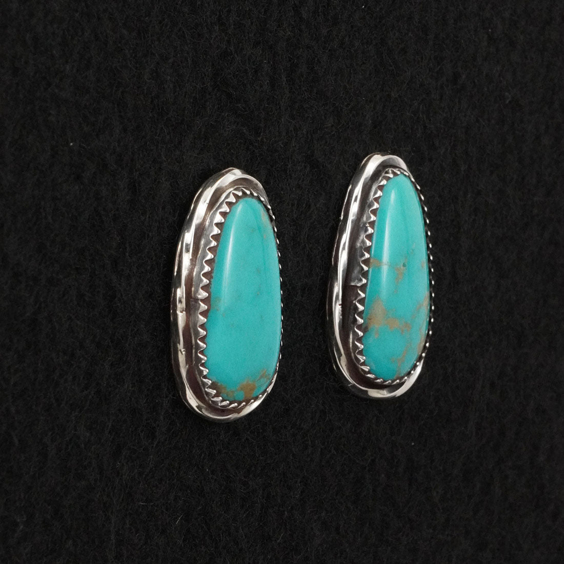 Ernest Hawthorne Turquoise & Sterling Silver Earrings