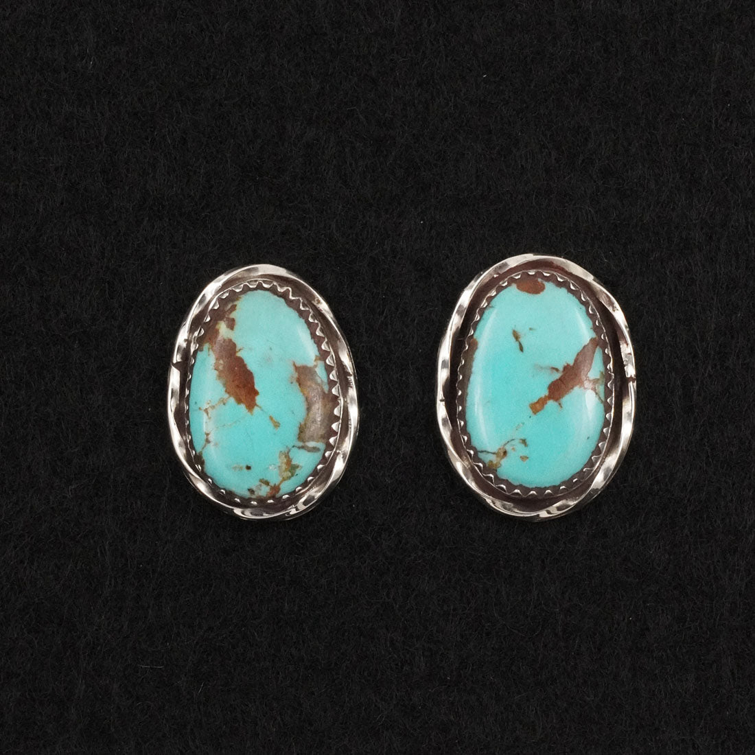 Ernest Hawthorne Turquoise & Sterling Silver Earrings