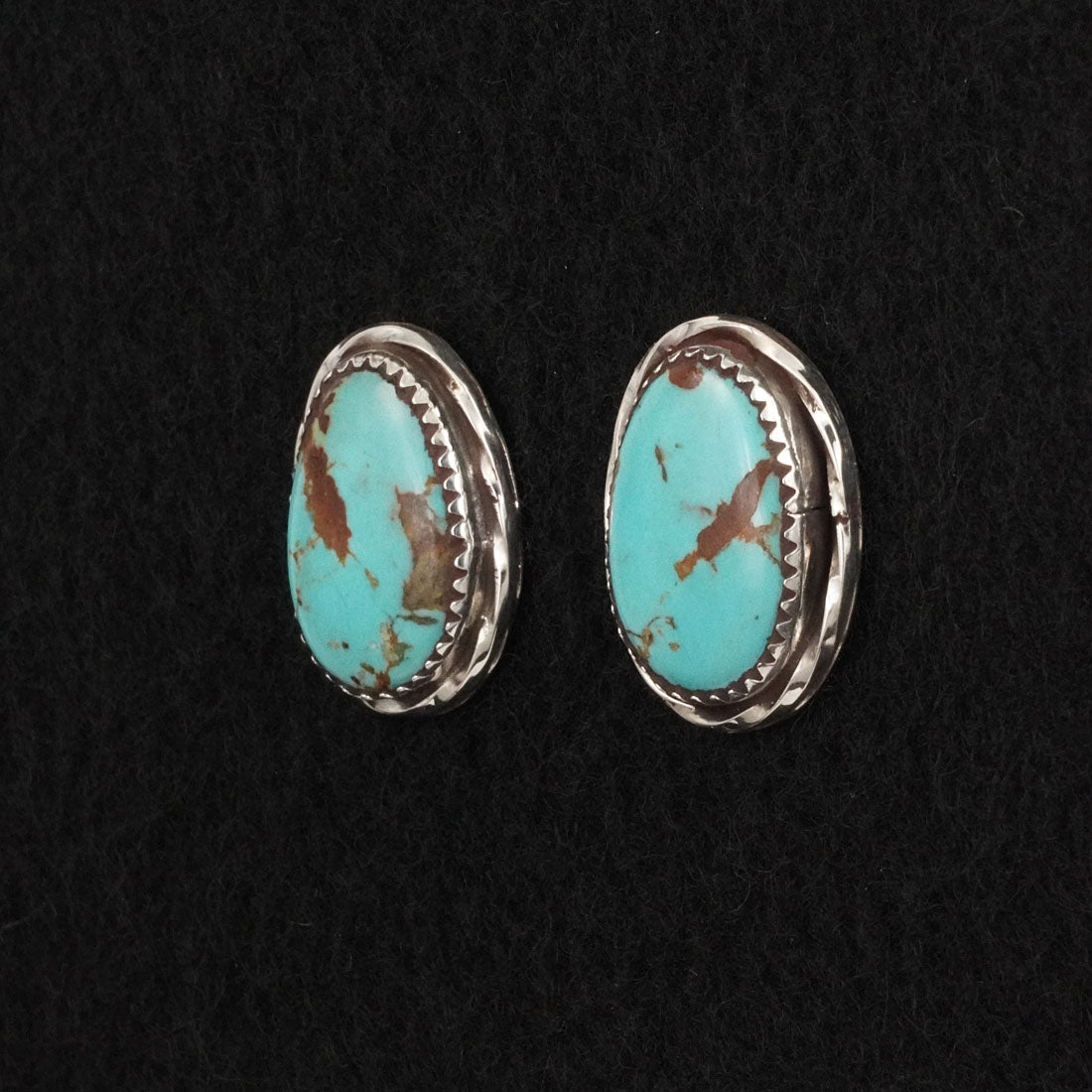 Ernest Hawthorne Turquoise & Sterling Silver Earrings