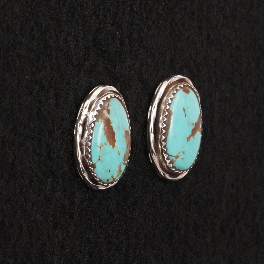 Ernest Hawthorne Turquoise & Sterling Silver Earrings