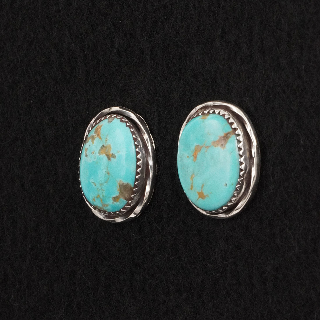 Ernest Hawthorne Turquoise & Sterling Silver Earrings
