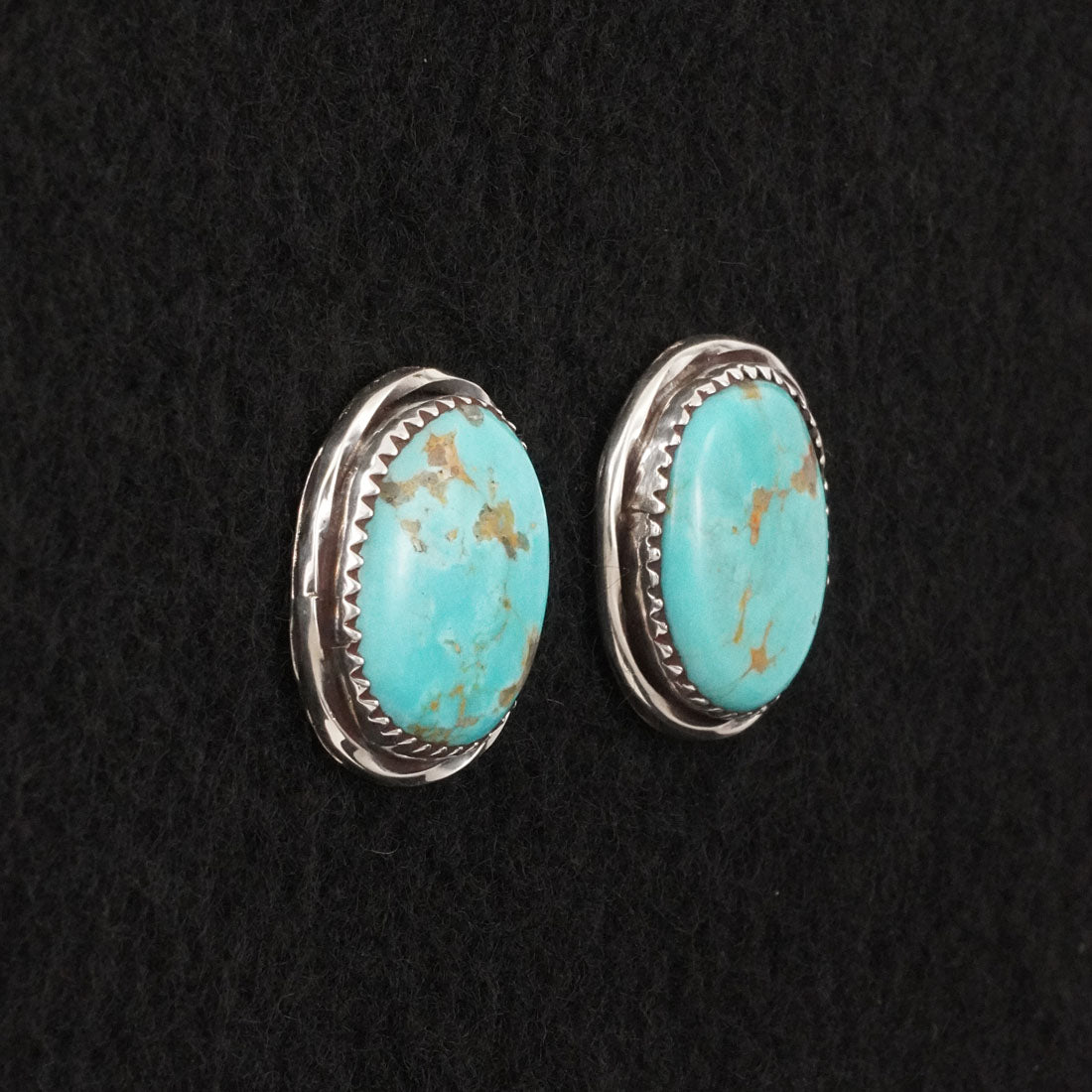 Ernest Hawthorne Turquoise & Sterling Silver Earrings