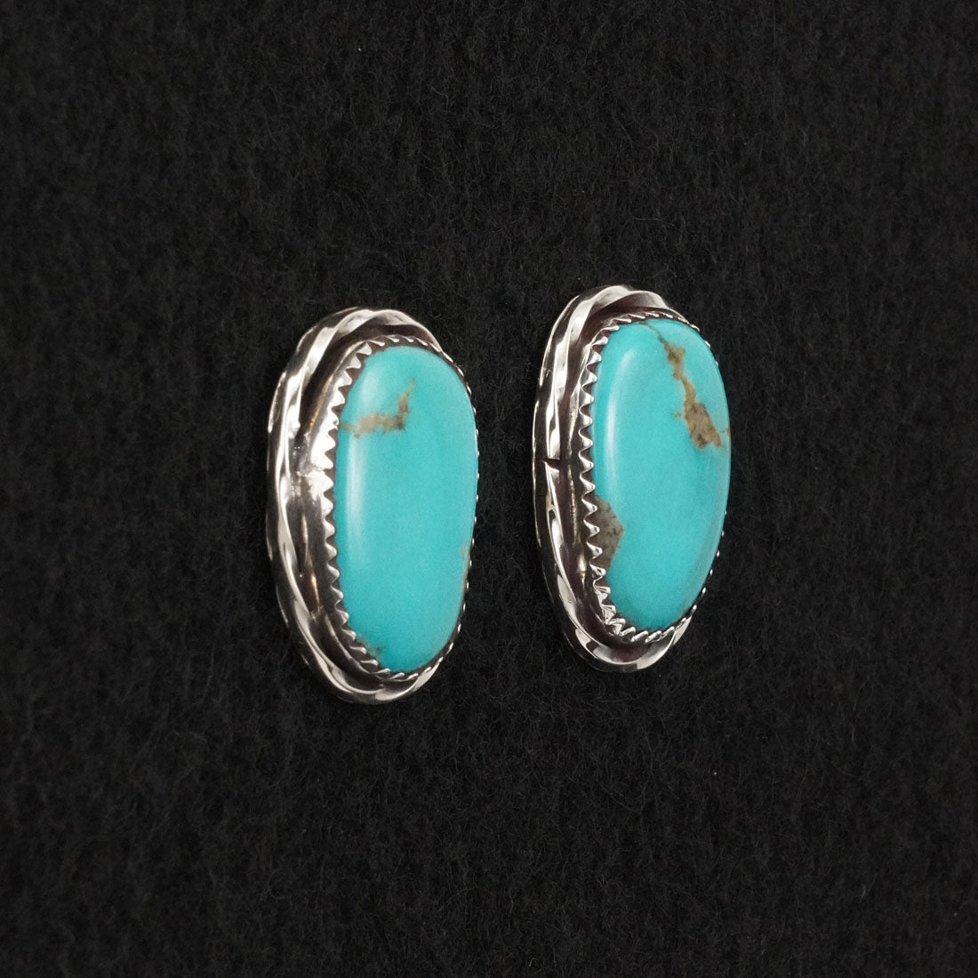 Ernest Hawthorne Turquoise & Sterling Silver Earrings
