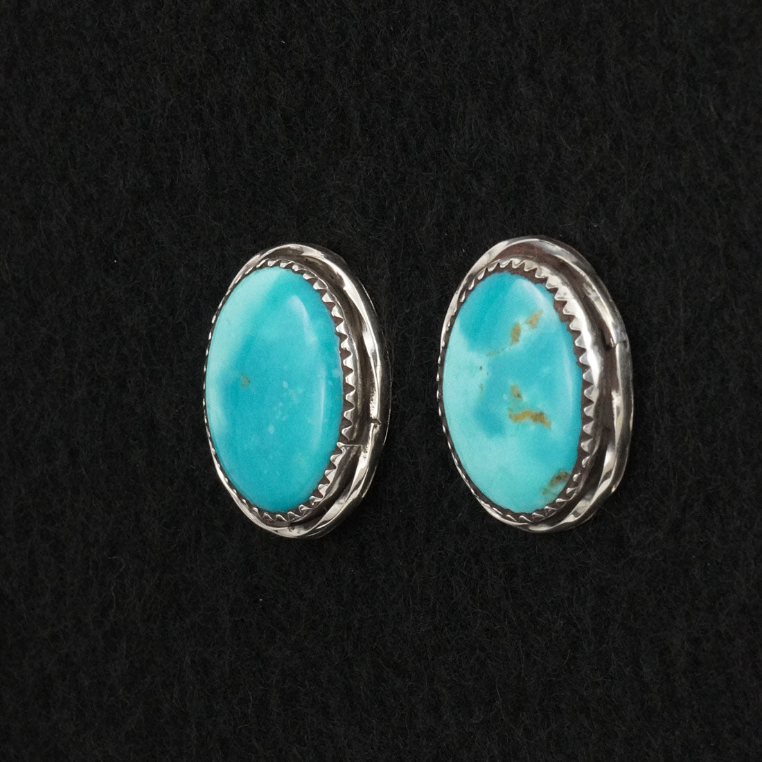 Ernest Hawthorne Turquoise & Sterling Silver Earrings