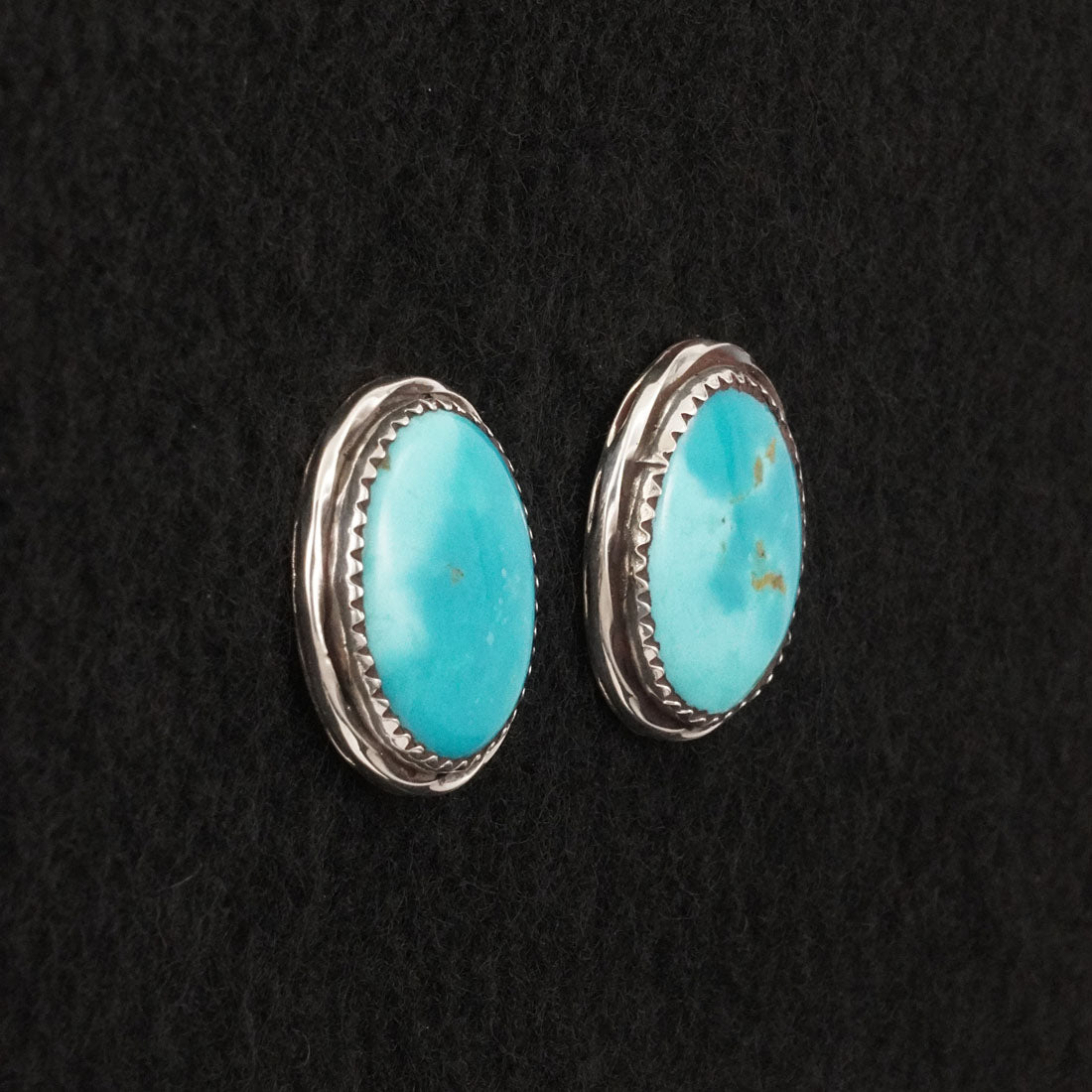Ernest Hawthorne Turquoise & Sterling Silver Earrings