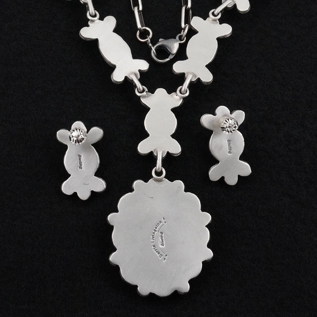 Darrin Livingston Turquoise & Sterling Silver Necklace Set