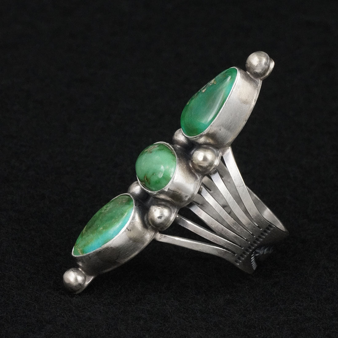 Kathleen Livingston Turquoise & Sterling Silver Ring Size 8