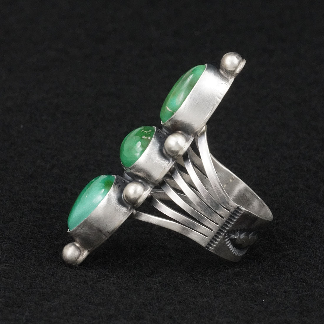 Kathleen Livingston Turquoise & Sterling Silver Ring Size 8.5