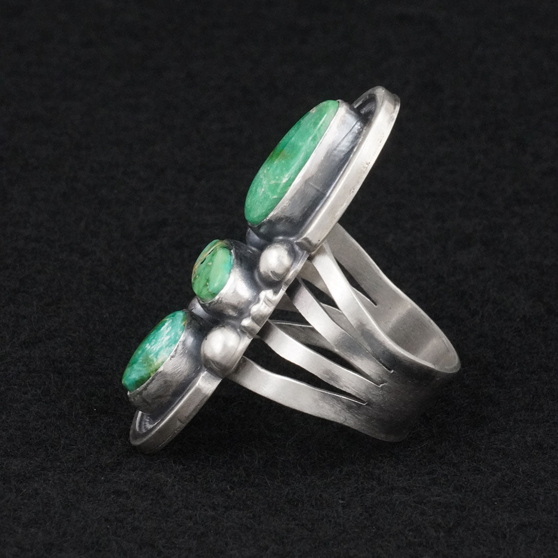 Kathleen Livingston Turquoise & Sterling Silver Ring Size 8.5