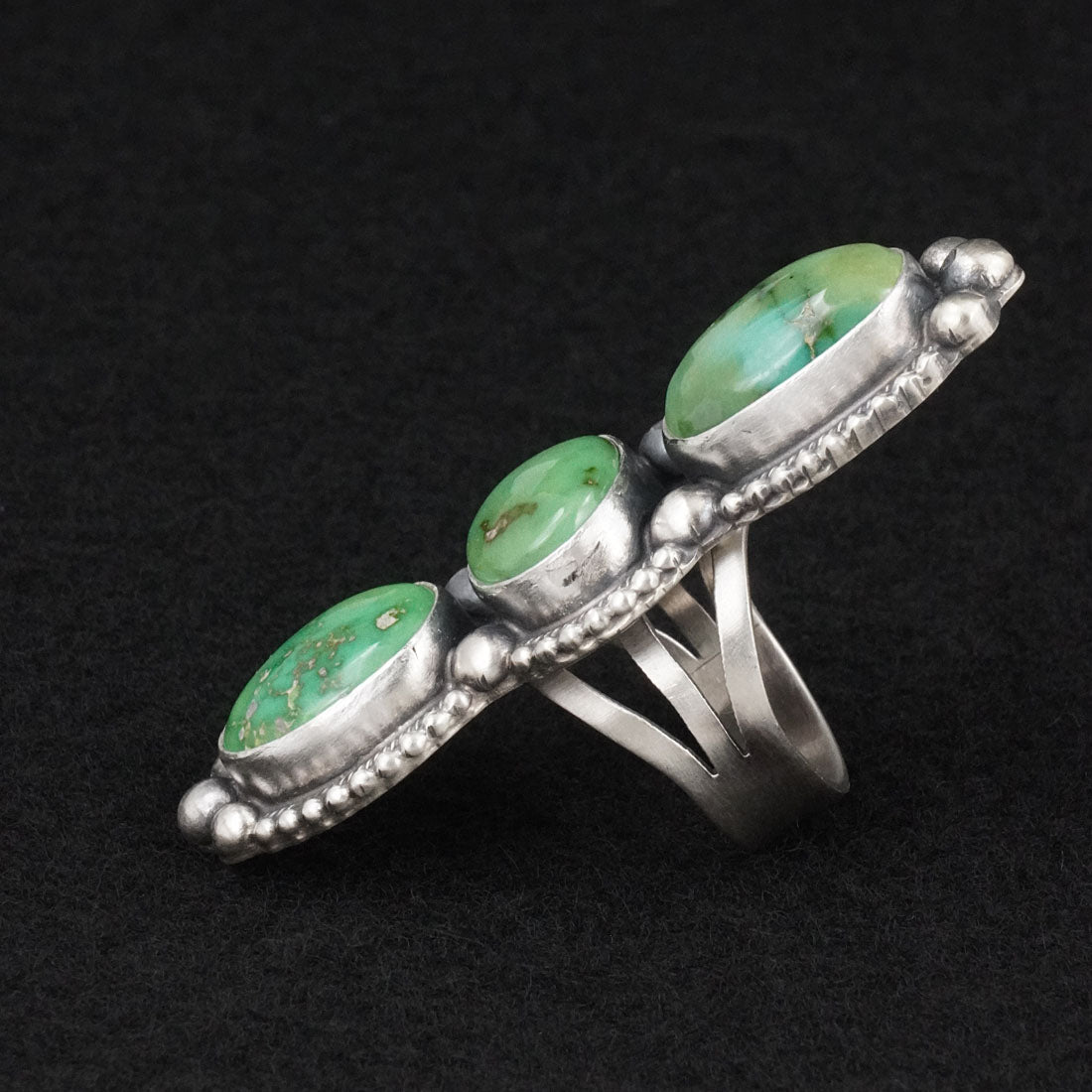 Kathleen Livingston Turquoise & Sterling Silver Ring Size 6.5