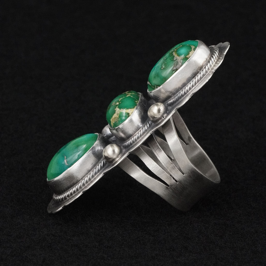 Kathleen Livingston Turquoise & Sterling Silver Ring Size 7