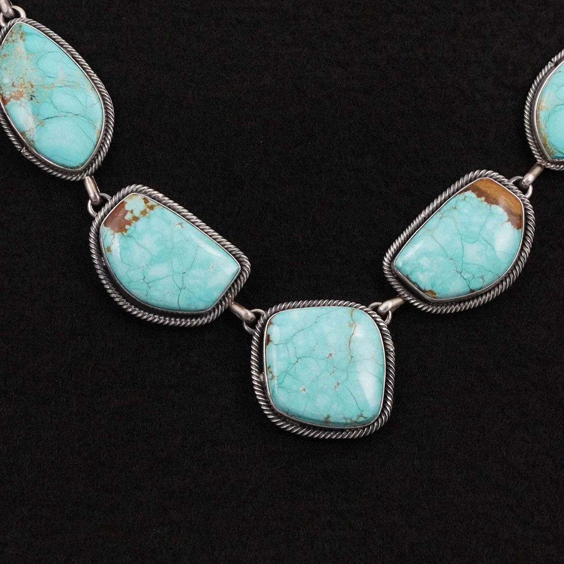 Paul Livingston Turquoise & Sterling Silver Necklace Set
