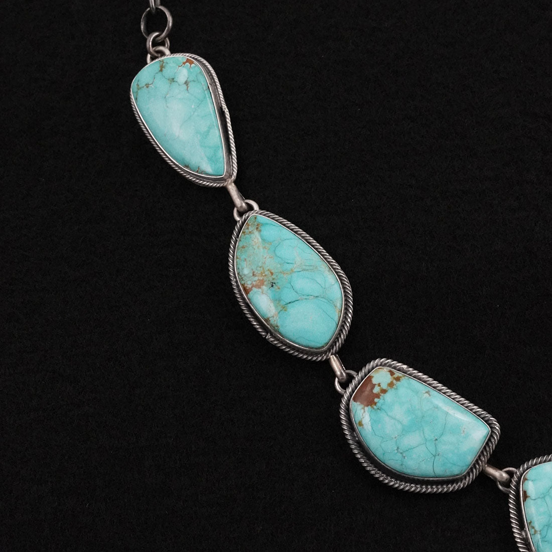 Paul Livingston Turquoise & Sterling Silver Necklace Set