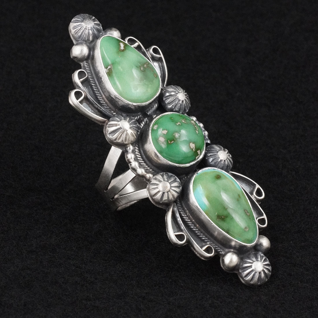 Kathleen Livingston Turquoise & Sterling Silver Ring Size 7