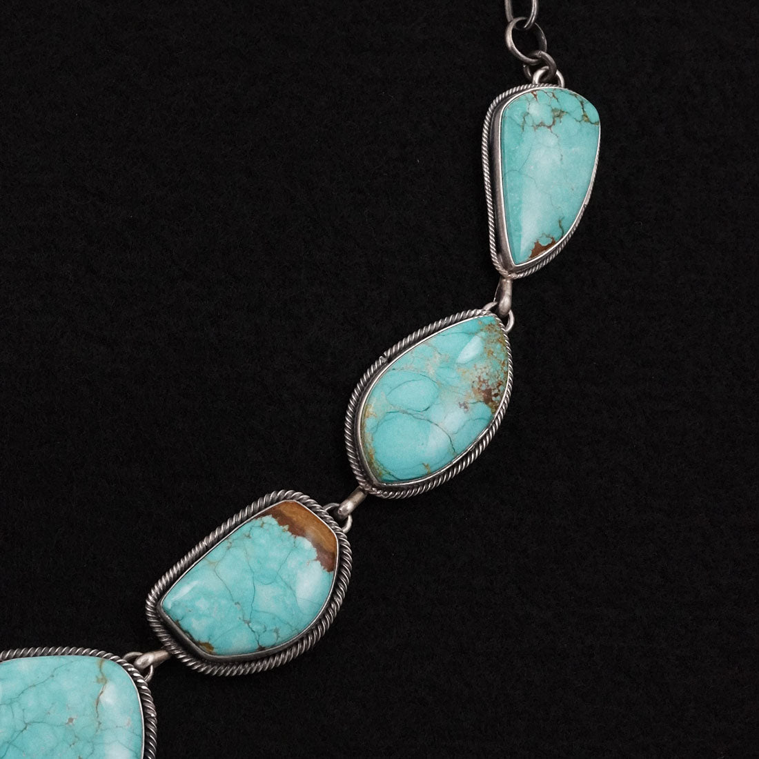 Paul Livingston Turquoise & Sterling Silver Necklace Set