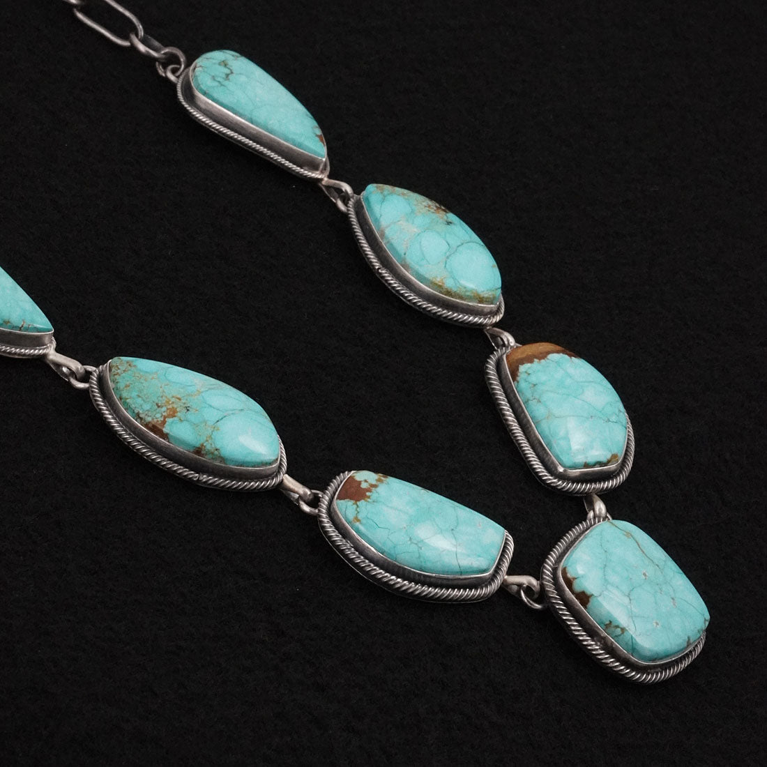 Paul Livingston Turquoise & Sterling Silver Necklace Set