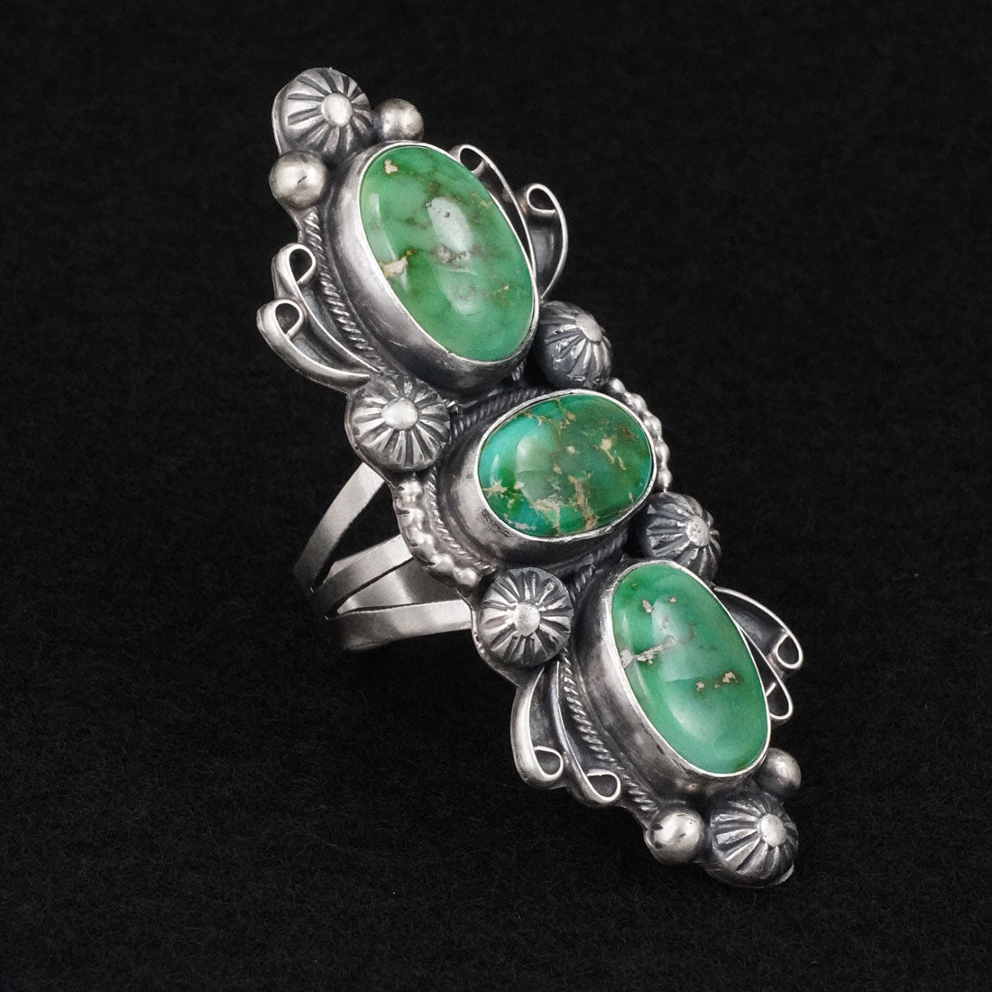 Kathleen Livingston Turquoise & Sterling Silver Ring Size 8