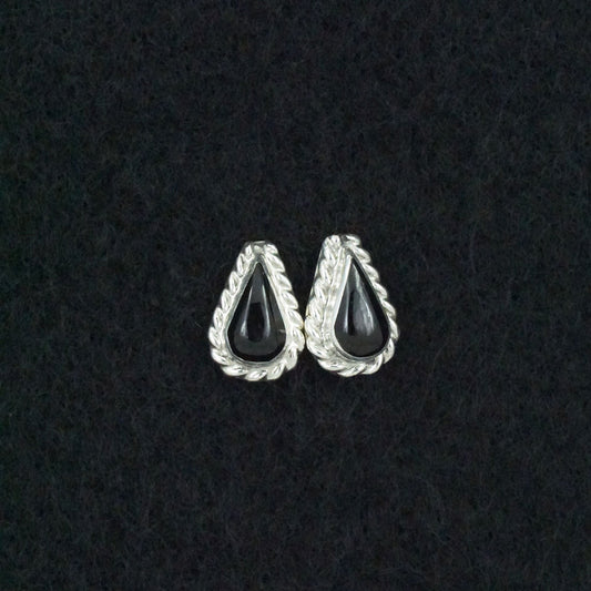 Gina Dosedo Onyx & Sterling Silver Earrings