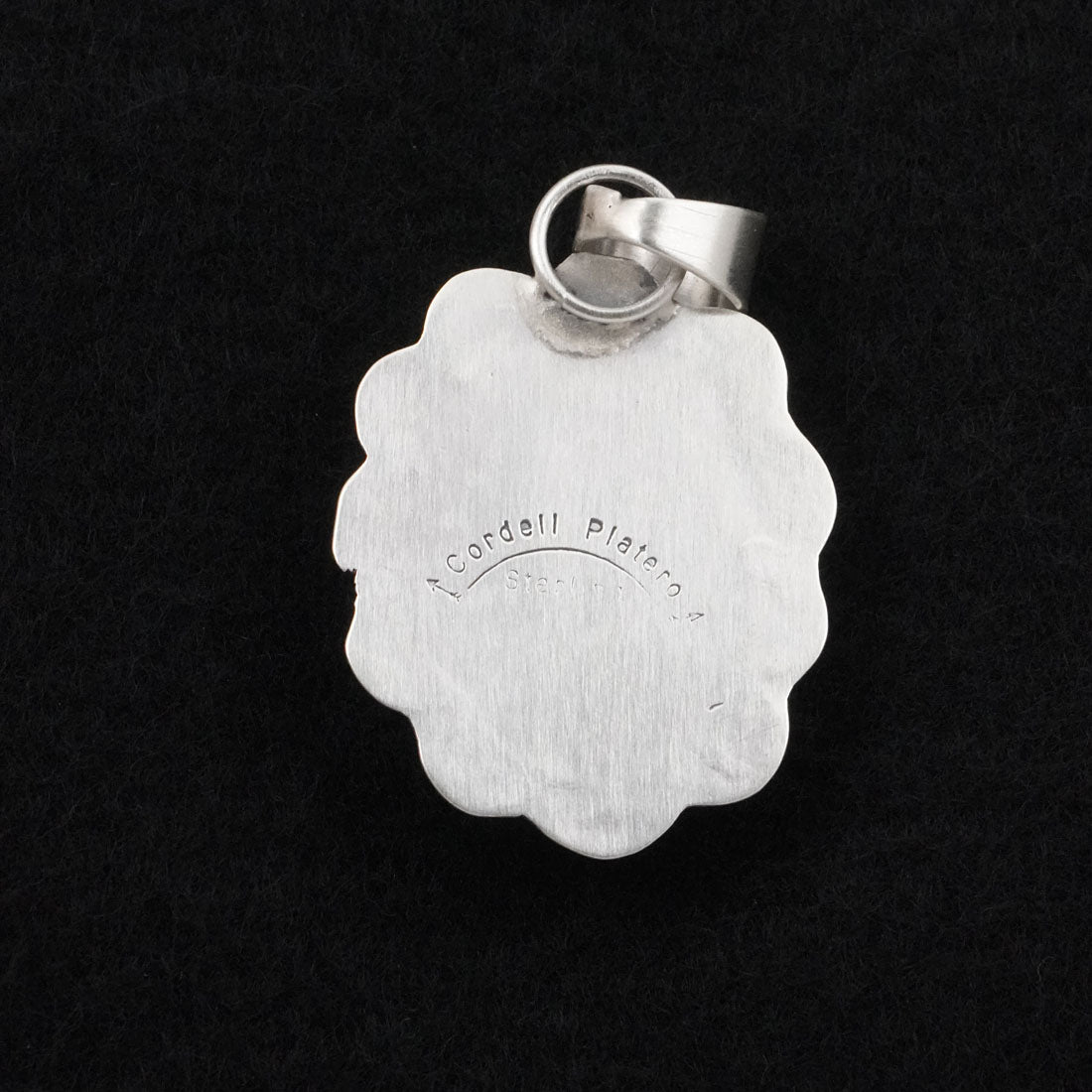 Cordell Platero Turquoise & Sterling Silver Pendant