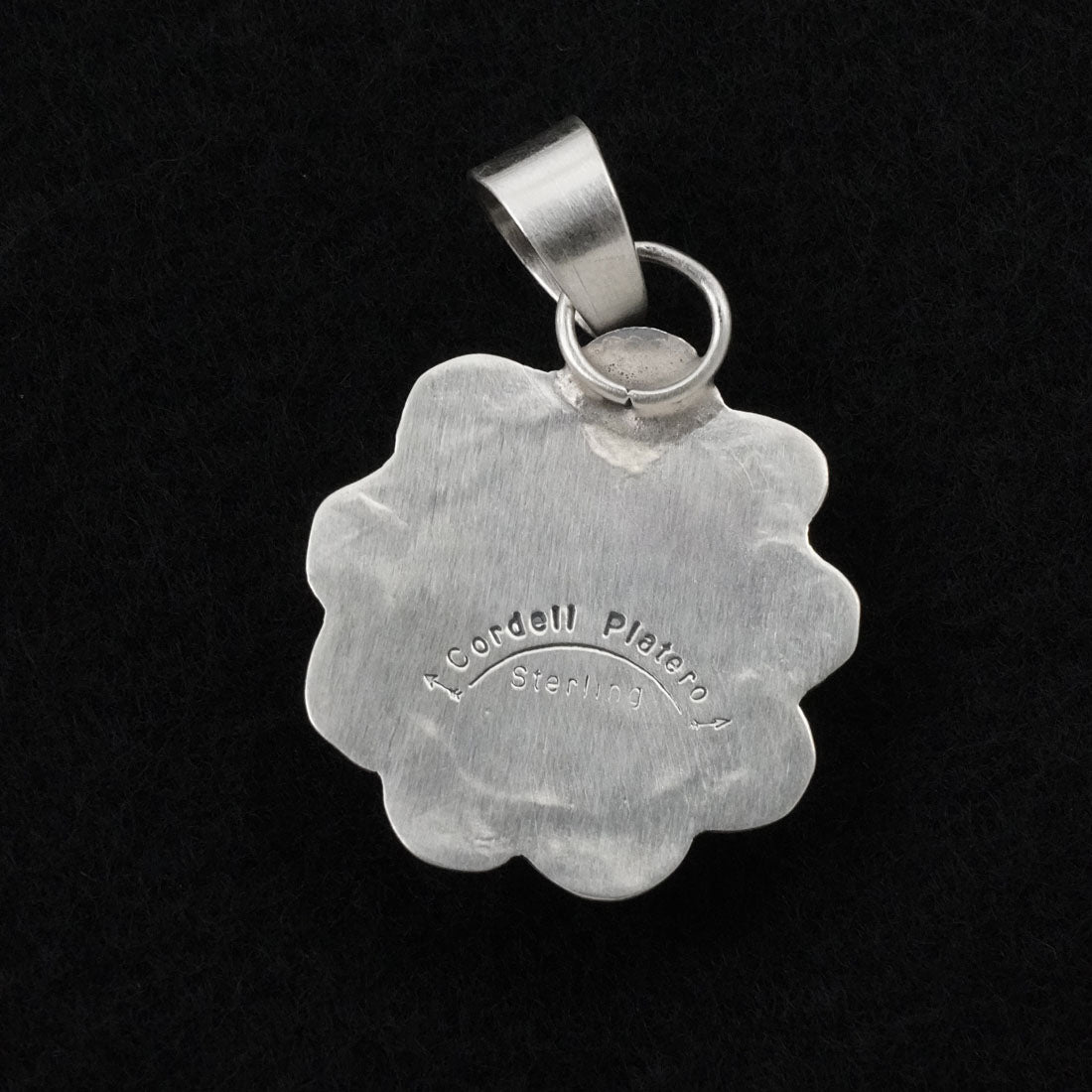 Cordell Platero Turquoise & Sterling Silver Pendant