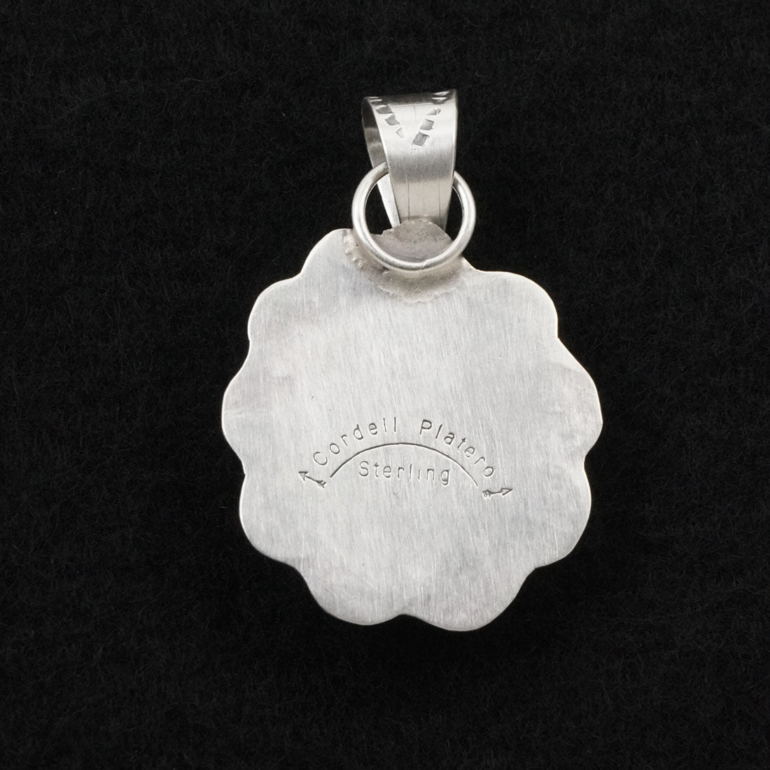 Cordell Platero Turquoise & Sterling Silver Pendant