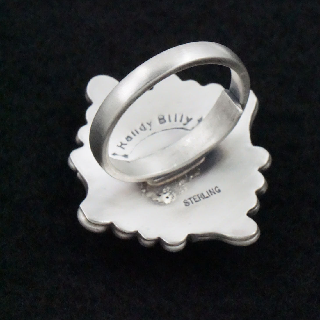 Randy Billy Turquoise & Sterling Silver Ring Size Adjustable