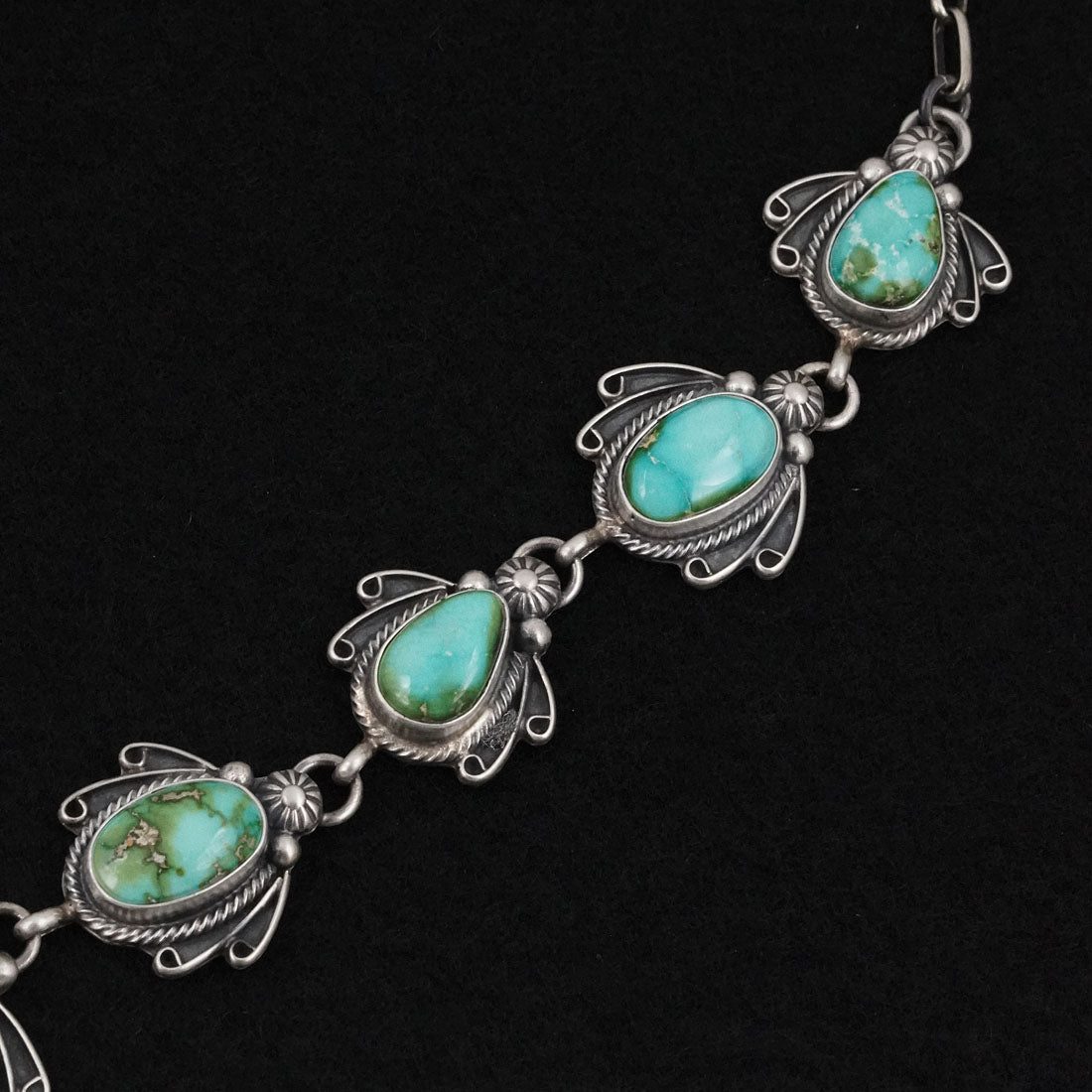 Kathleen Livingston Turquoise & Sterling Silver Necklace Set