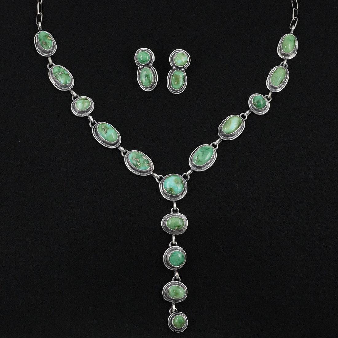 Darrin Livingston Turquoise & Sterling Silver Necklace Set