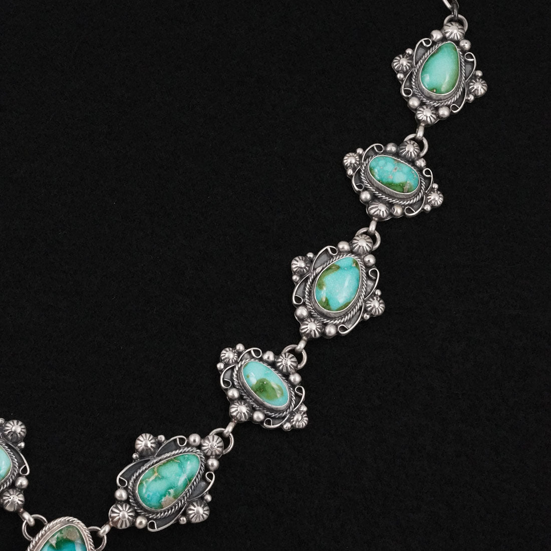 Kathleen Livingston Turquoise & Sterling Silver Necklace Set