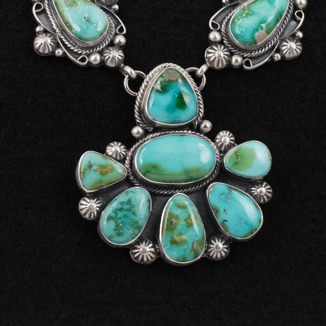 Kathleen Livingston Turquoise & Sterling Silver Necklace Set