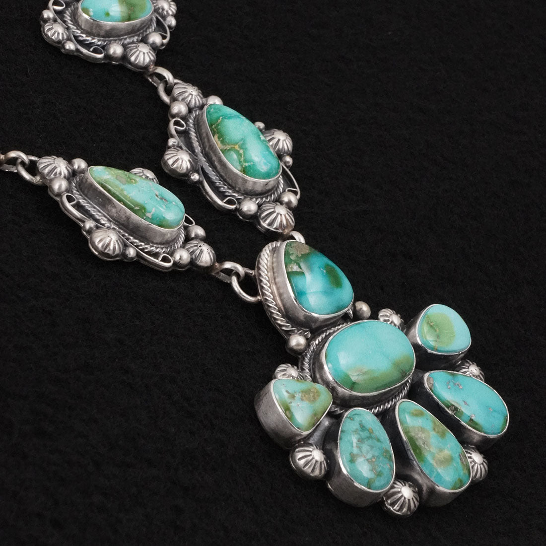 Kathleen Livingston Turquoise & Sterling Silver Necklace Set