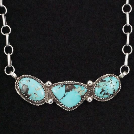 Ernest Hawthorne Turquoise & Sterling Silver Necklace
