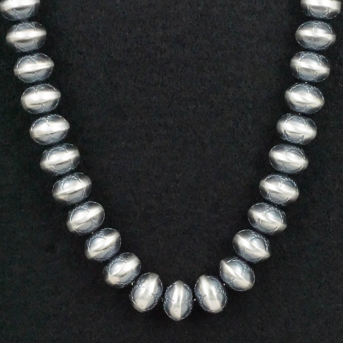 Bryannen Halwood Sterling Silver Navajo Pearl Necklace 24"
