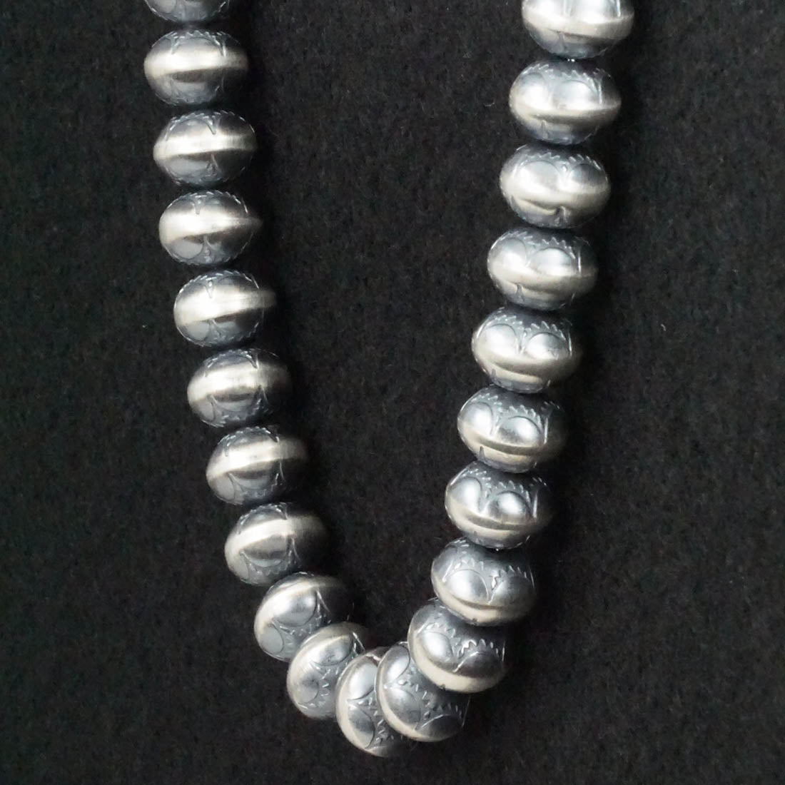 Bryannen Halwood Sterling Silver Navajo Pearl Necklace 24"