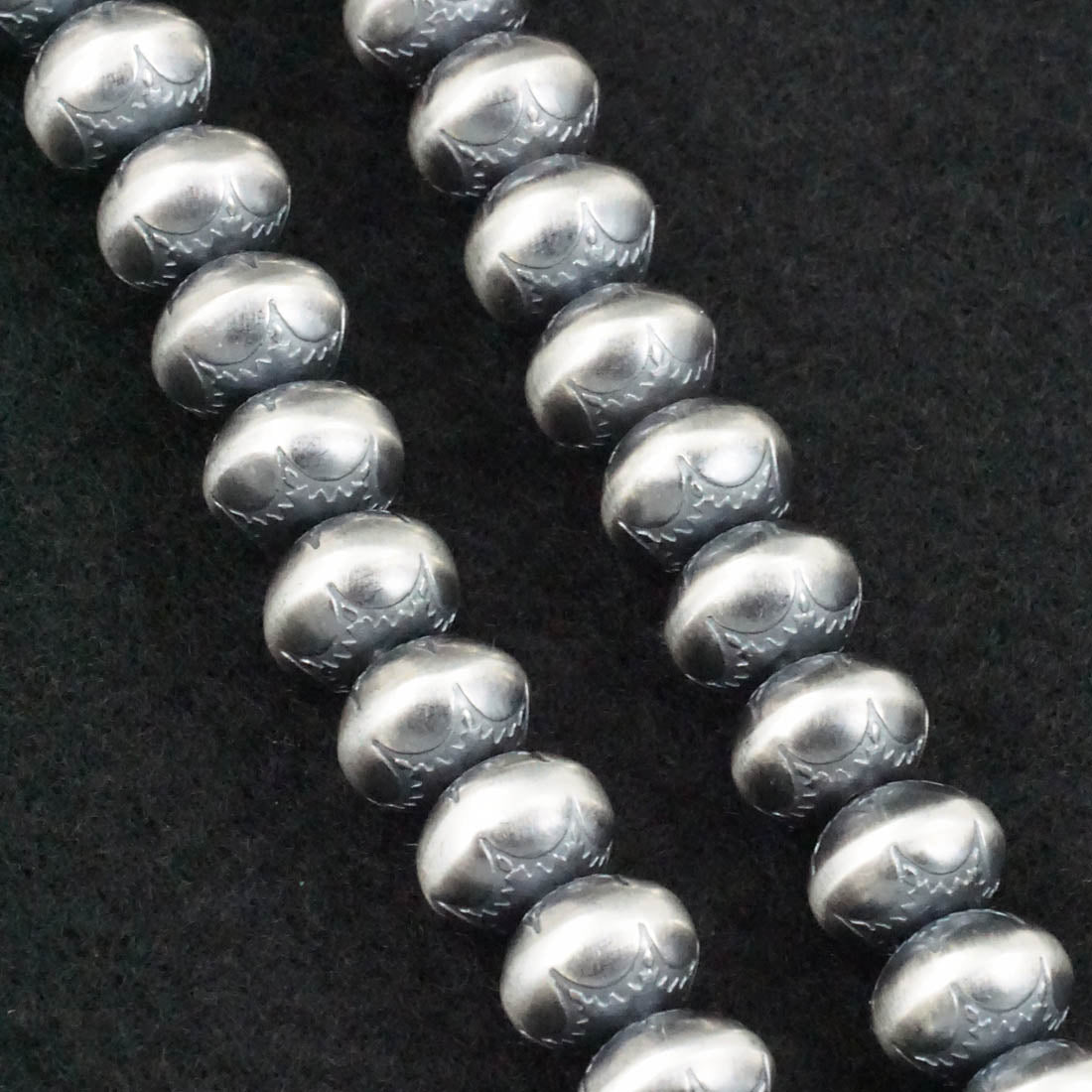 Bryannen Halwood Sterling Silver Navajo Pearl Necklace 24"
