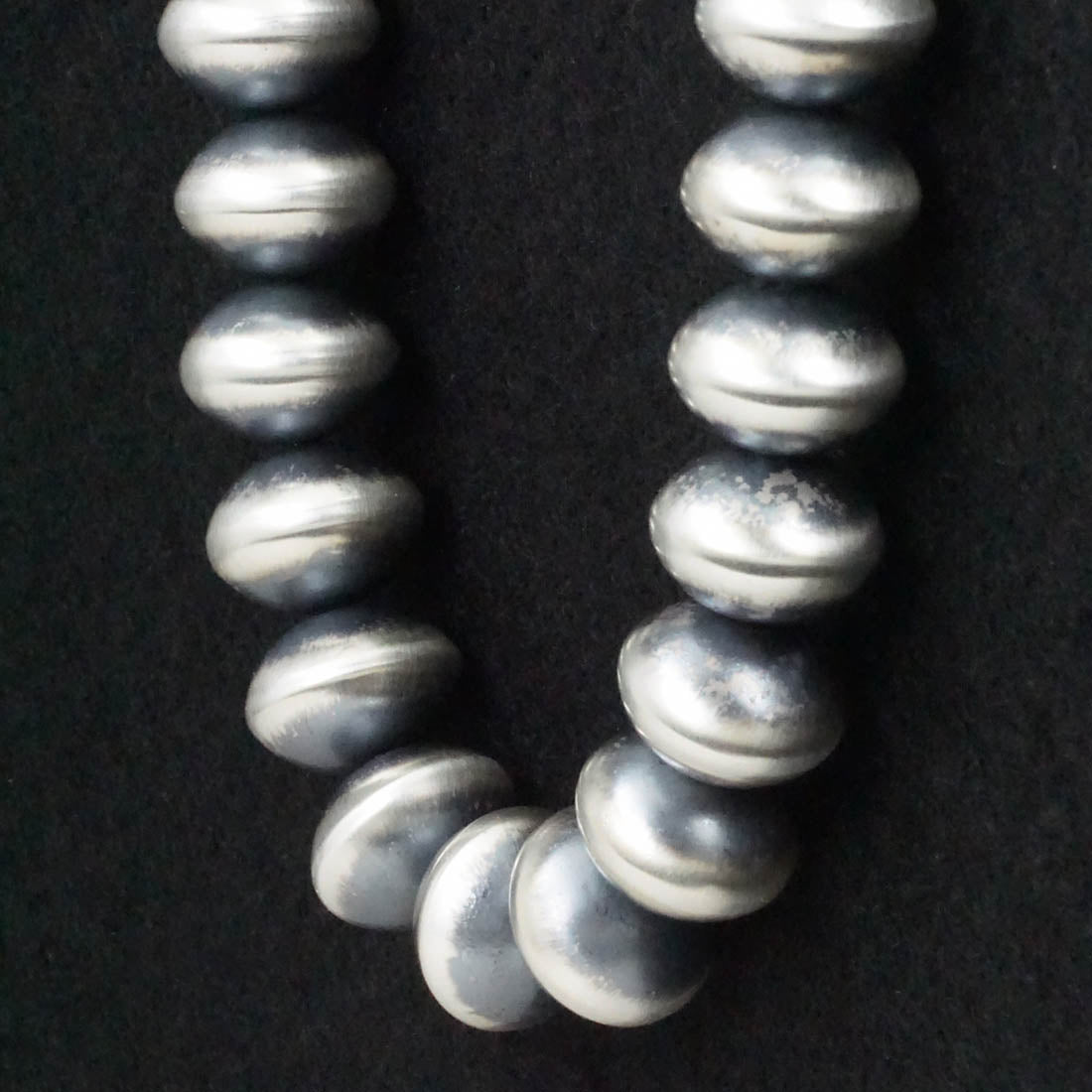 Bryannen Halwood Sterling Silver Navajo Pearl Necklace 26"