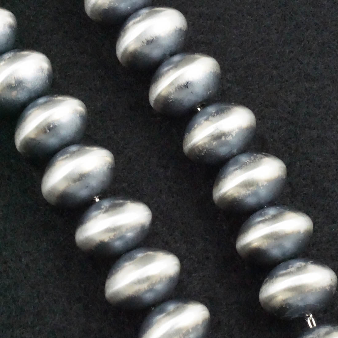 Bryannen Halwood Sterling Silver Navajo Pearl Necklace 26"