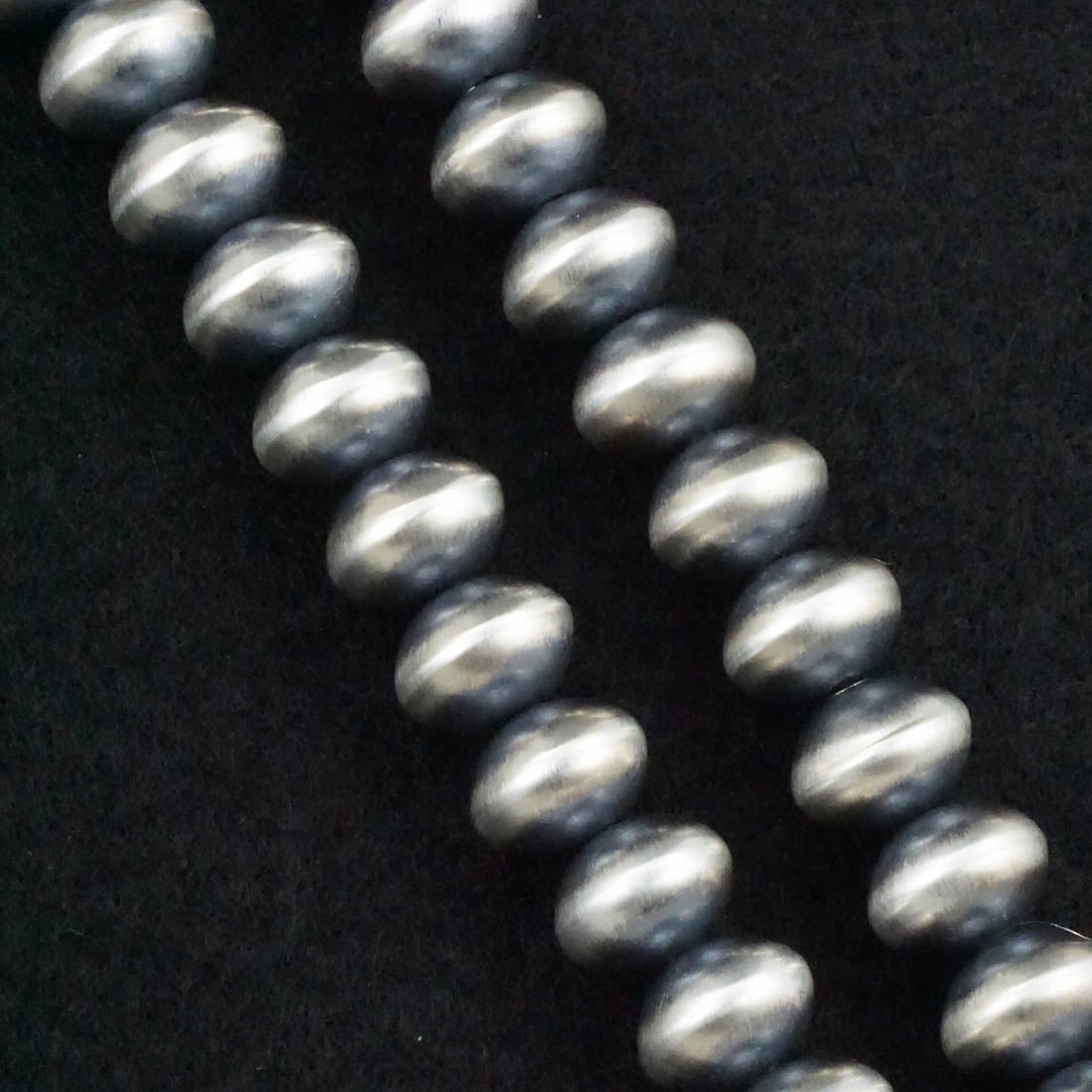 Dorinda Mariano Sterling Silver Navajo Pearl Necklace 26"