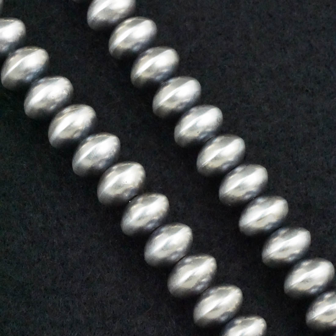 Dorinda Mariano Sterling Silver Navajo Pearl Necklace 28"