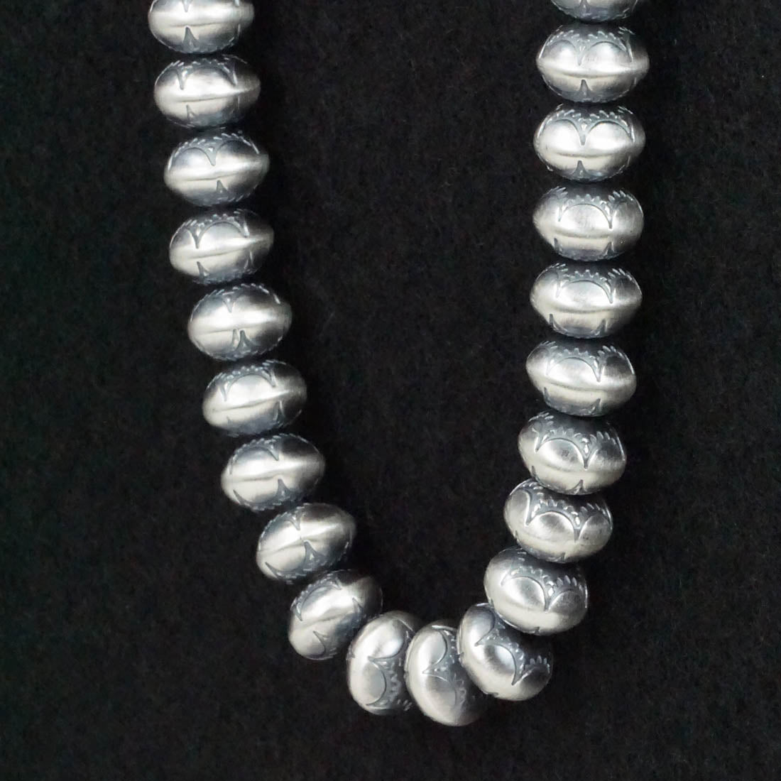 Bryannen Halwood Sterling Silver Navajo Pearl Necklace 26"