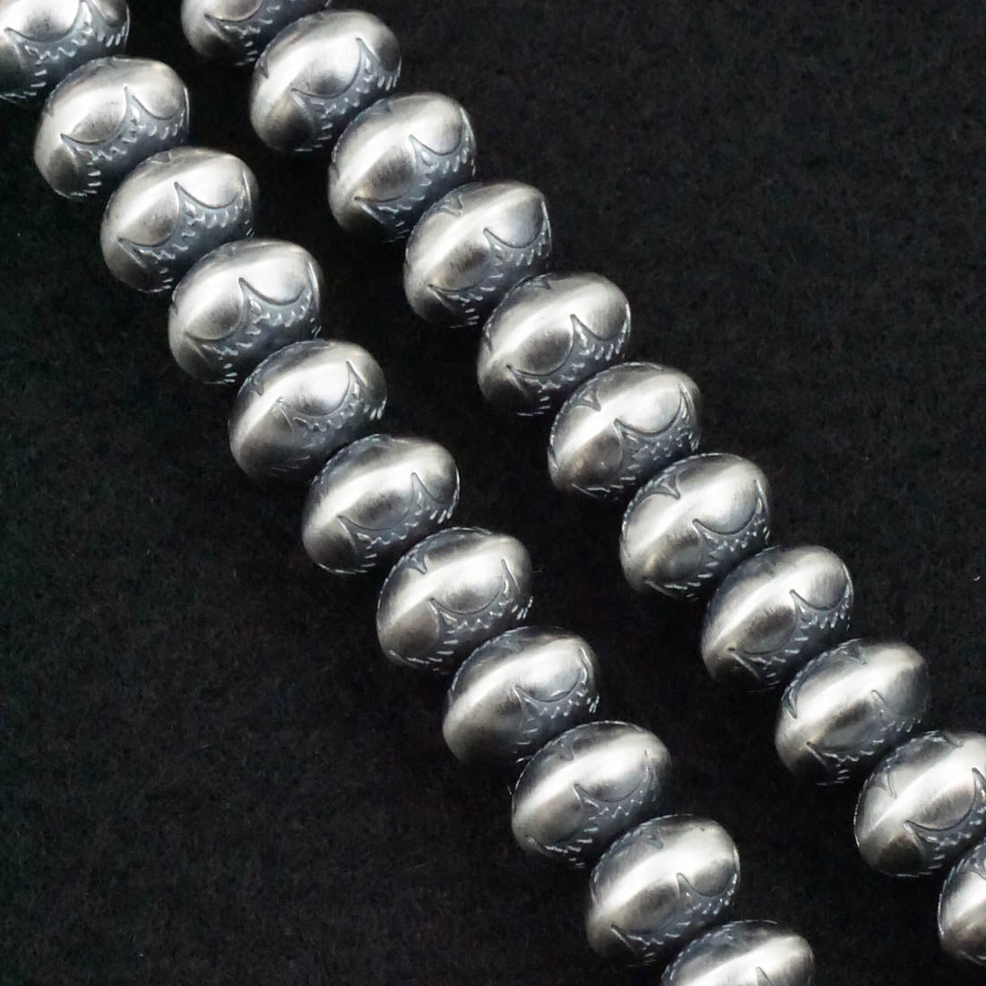 Bryannen Halwood Sterling Silver Navajo Pearl Necklace 26"