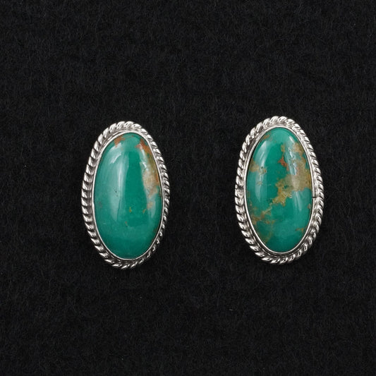 Eugene Gruber Turquoise & Sterling Silver Earrings