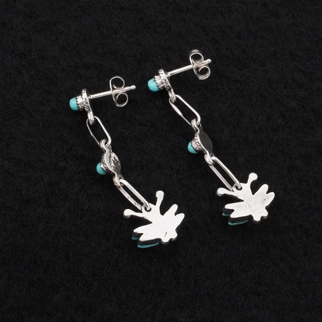 Mildred Ukestine Turquoise & Sterling Silver Earrings