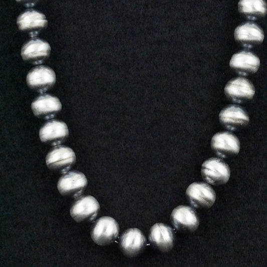 Bryannen Halwood Sterling Silver Navajo Pearl Necklace 26"
