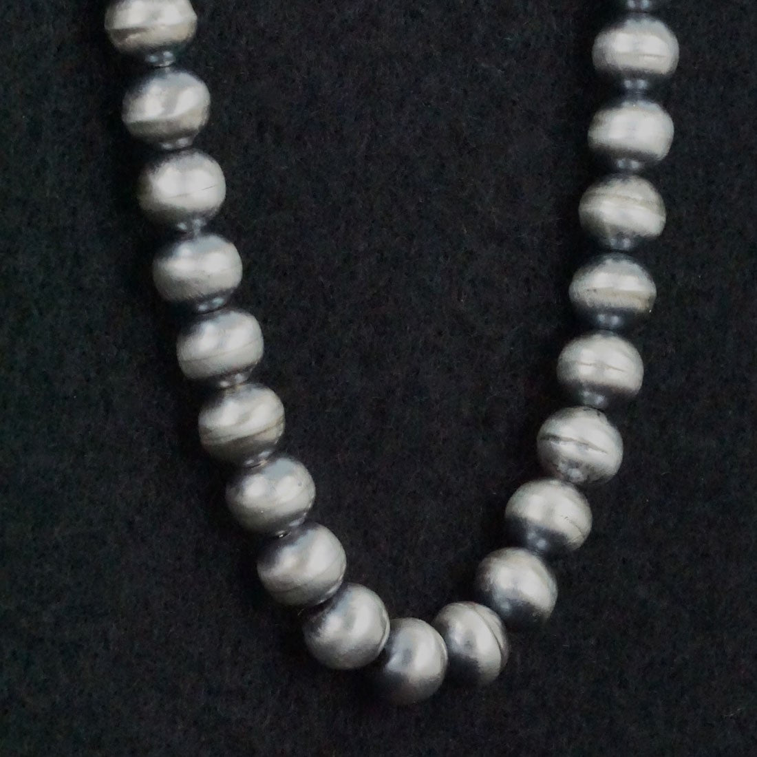 Dorinda Mariano Sterling Silver Navajo Pearl Necklace 20"