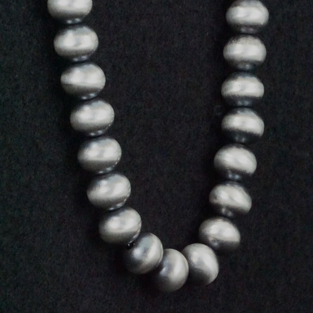 Bryannen Halwood Sterling Silver Navajo Pearl Necklace 24"