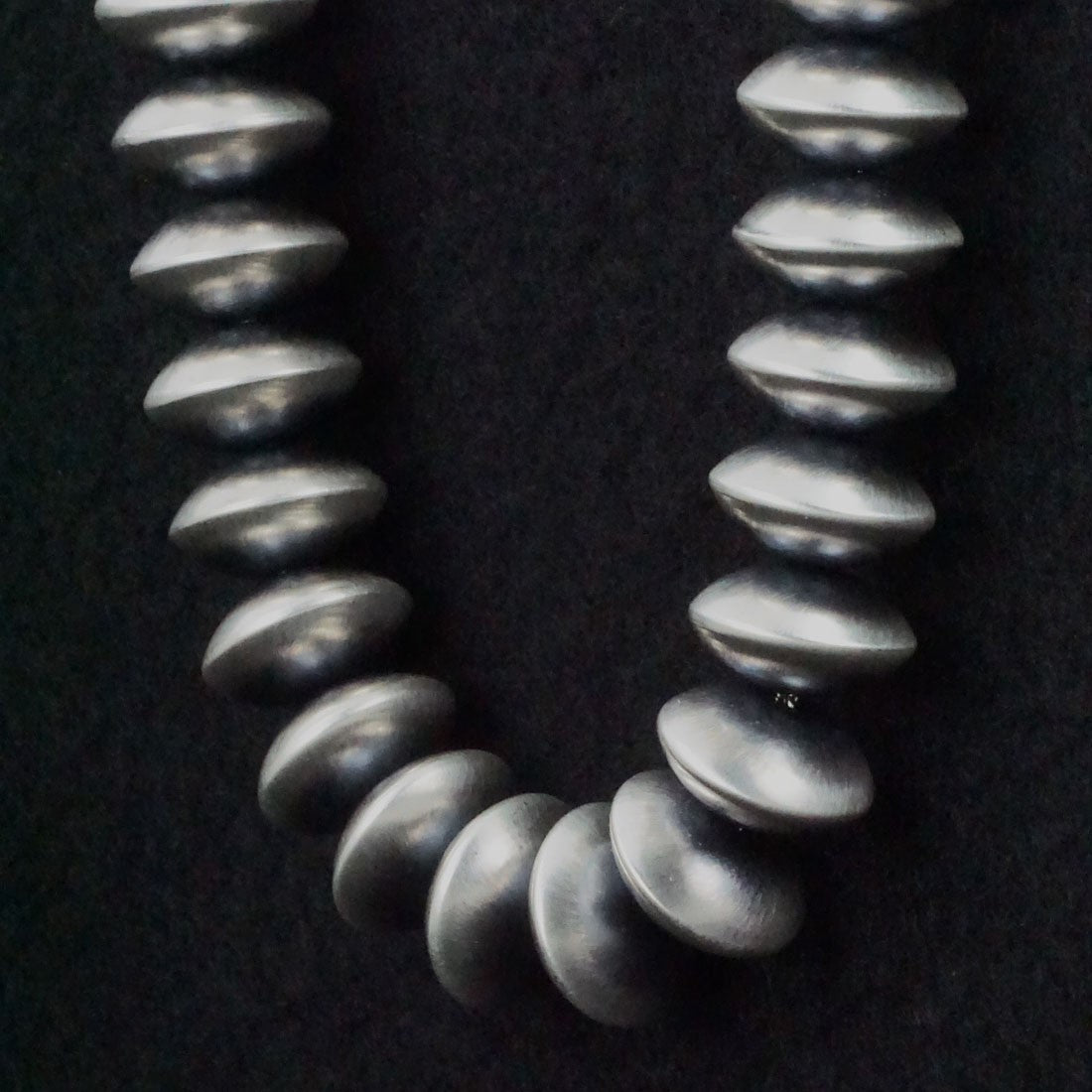 Bryannen Halwood Sterling Silver Navajo Pearl Necklace 24"