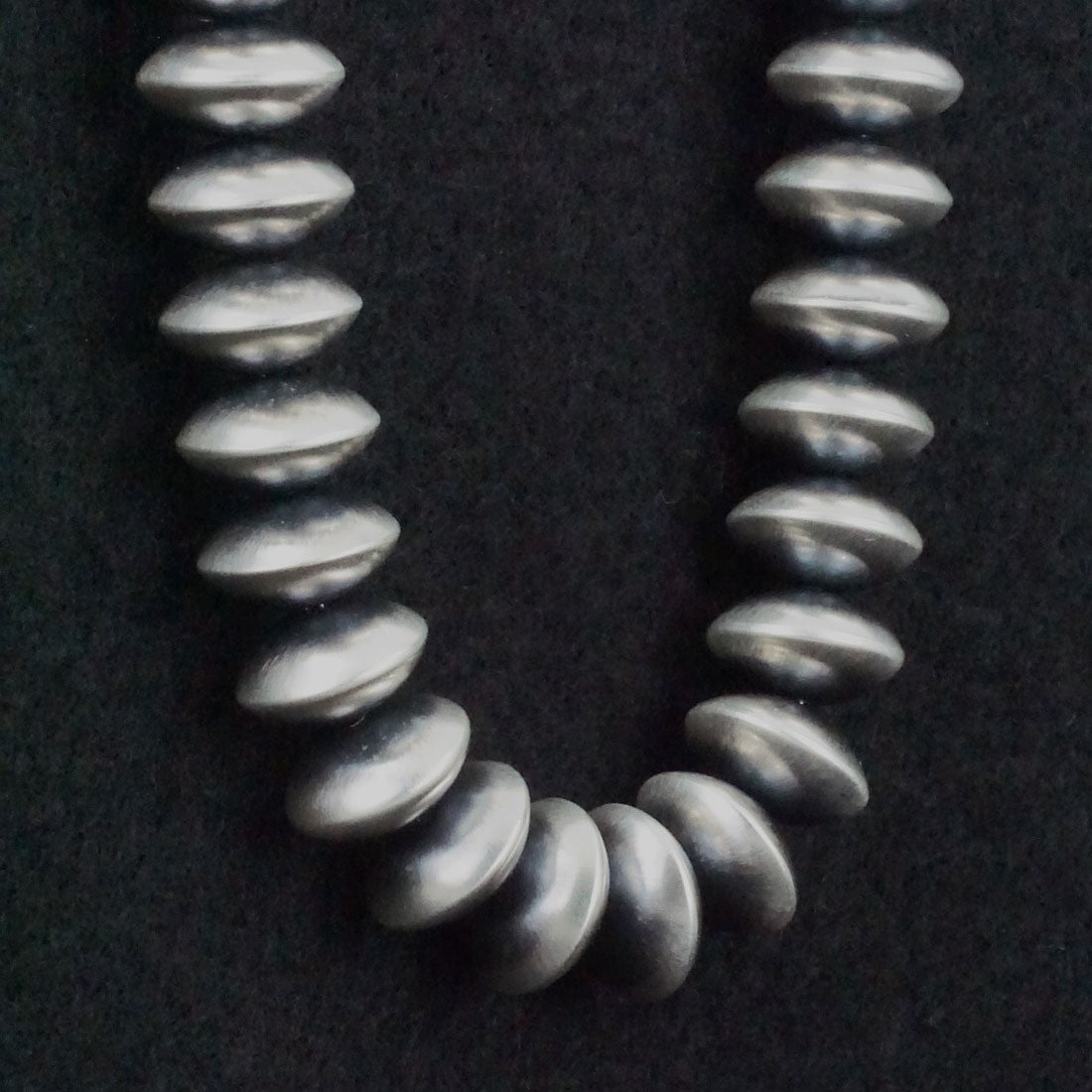 Bryannen Halwood Sterling Silver Navajo Pearl Necklace 24"