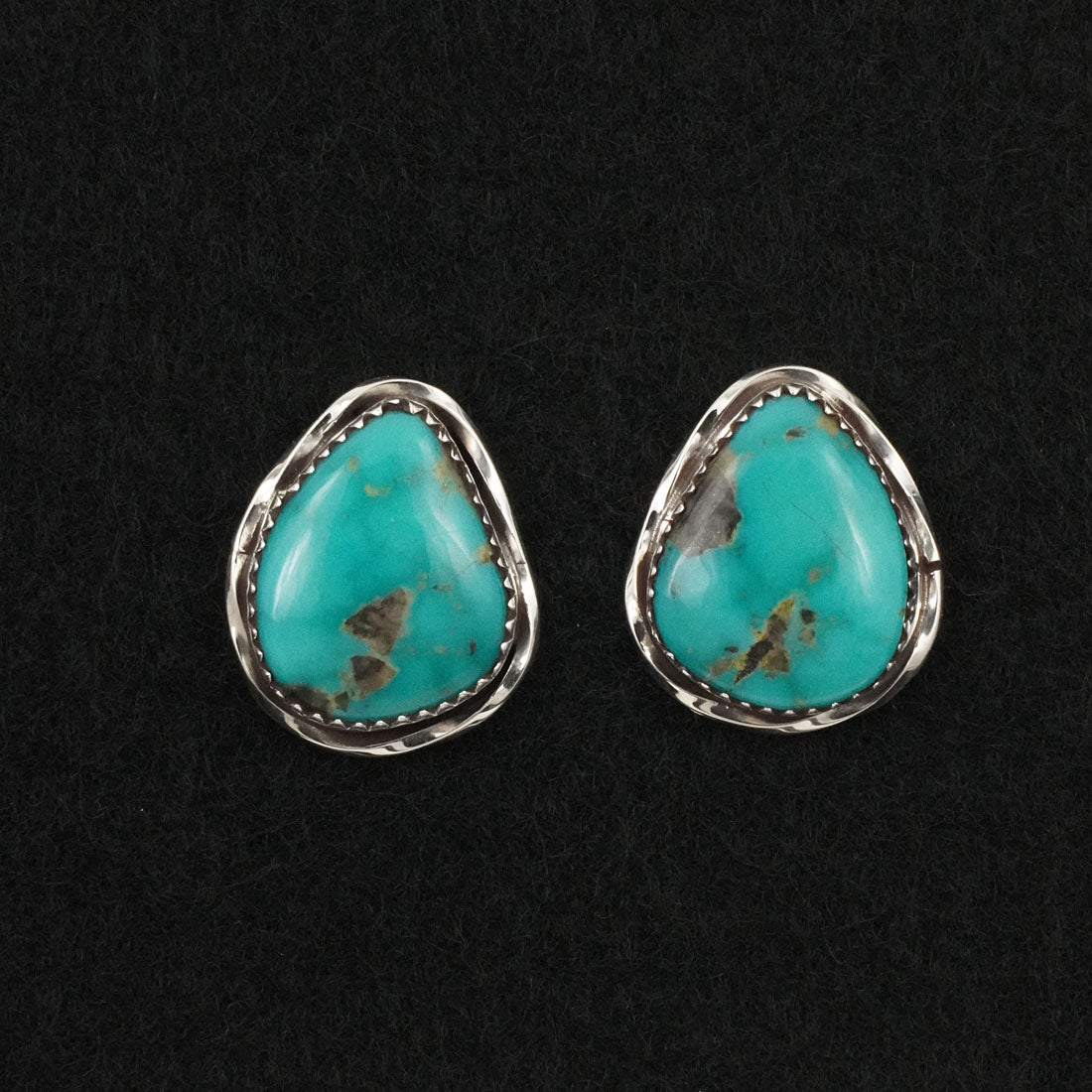 Ernest Hawthorne Turquoise & Sterling Silver Earrings