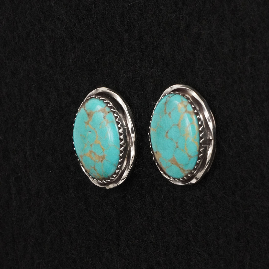 Ernest Hawthorne Turquoise & Sterling Silver Earrings